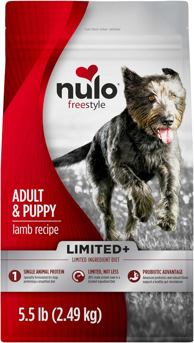 Nulo FreeStyle Limited Ingredient Dry Dog Food - High Protein Salmon Recipe, Natural Grain Free Dog Food for Puppies & Adults, Small, Medium and Large Breed Kibble, 5.5lb Bag
