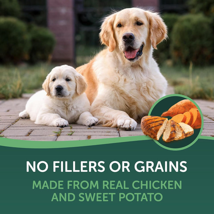 healthfuls chicken wrapped sweet potato dog treats 16oz high protein low fat usa lab tested