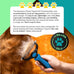 Maxpower planet original pet grooming rake - dual-sided deshedding dematting tool with extra-wide dog grooming brush for long hair, reduces shedding 95%