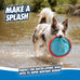 chuckit paraflight flying disc dog toy durable nylon water floating flyer for medium large dogs size large