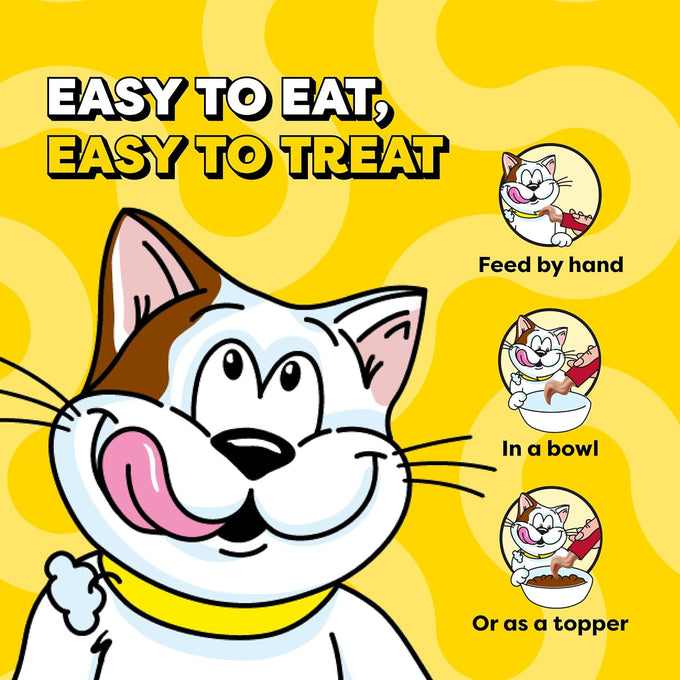 Temptations Beef Liver Creamy Puree Squeezable Cat Treats, 4-count, 11-pack, 0.42 oz tubes