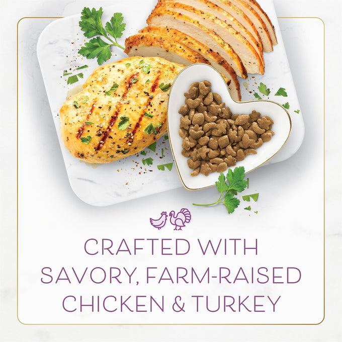 Fancy Feast Purina Savory Farm-Raised Chicken and Turkey Dry Cat Food, 3 lb Bag