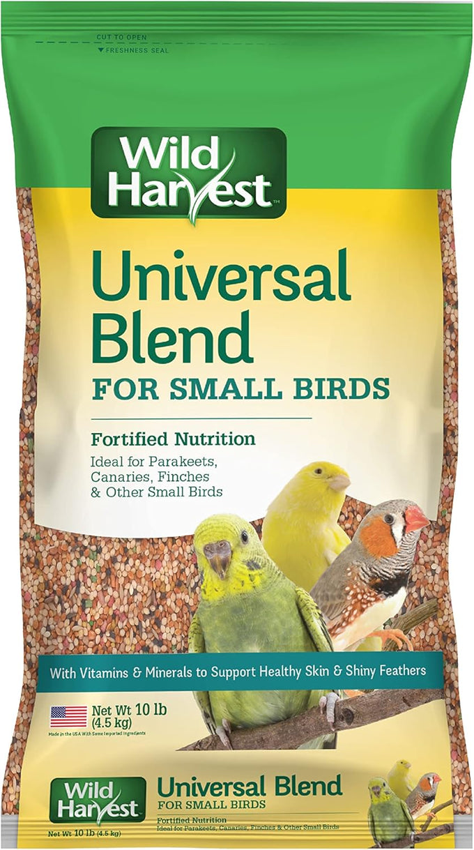 Wild Harvest Universal Blend for medium and large birds 10 pounds fortified nutrition cockatiels parrots hookbills