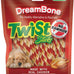 DreamBone Twist Sticks Chews, 50-Count, Rawhide-Free, Vegetables, Chicken, 100% Delicious, for Healthy Teeth