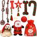 mrsohret 20pcs puppy chew toys for teething dog rope treat balls plush squeaky toys for small medium dogs