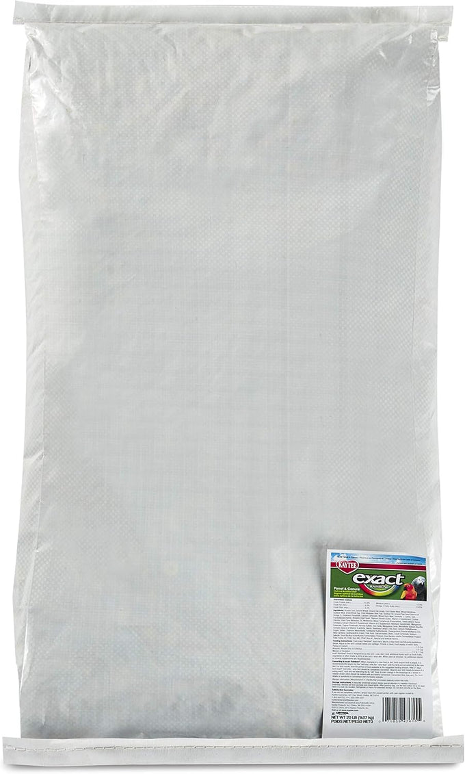 Kaytee Exact Rainbow Pet Parrot & Conure Food, 4-pound premium extruded nutrition