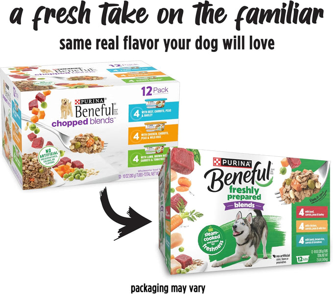 Purina Beneful Freshly Prepared Blends Wet Dog Food Variety Pack