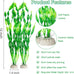 MyLifeUNIT Artificial Seaweed Aquarium Plant Decorations 10 PCS, 12 Inches Tall, Green Plastic PVC