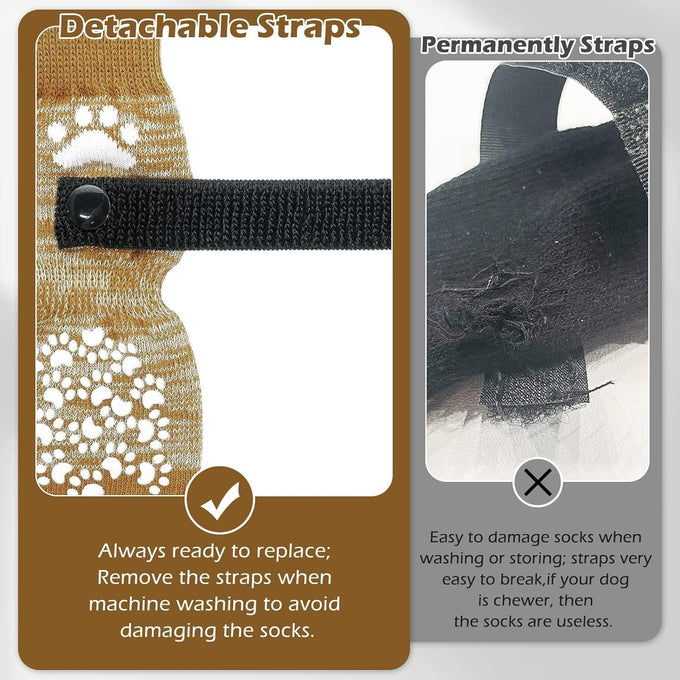 Expwlorer Anti Slip Dog Socks for Small Medium Large Senior Dogs with Traction Control Boots and Paw Protectors