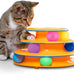 Catstages 3-level track tower with 6 balls, interactive cat toy for indoor enrichment and stimulation