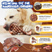 Fuufome 2 pack indestructible tough nylon dog toys for large breed with milk flavor