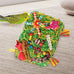 large-sized parrot foraging & shredding cage hanging toys for budgies, cockatiels, lovebirds, conures with eco-friendly seagrass and starfruit accents