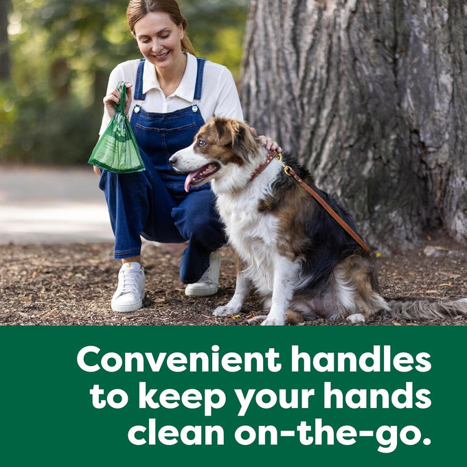 Earth Rated eco-friendly dog poop bags with handles, lavender scented, 120 count, 65% recycled plastic