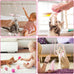 mallmall6 10pcs cat toy set interactive cat toys pack feather teaser wand cat springs mice crinkle balls pink