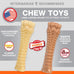 Nylabone textured knuckle bone power chew toy 2 pack x-large for dogs 50+ lbs original bacon flavor