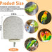 pinvnby 4-piece bird perch stands for small to medium parrots, cockatiels, lovebirds, conures, and finches