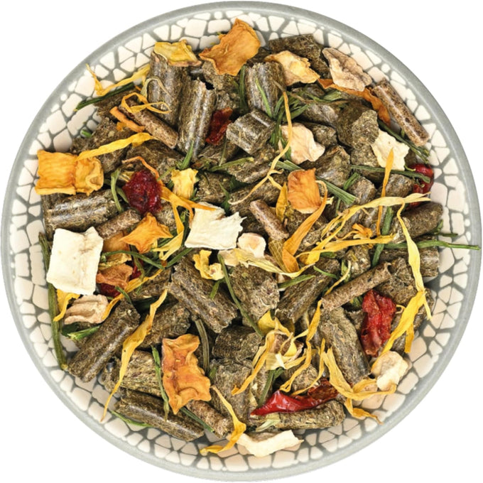 Bunny Nature RabbitDream Vegetables 63 Herbs & Veggies - Rabbit Food, Grain-Free, No Additives - 3.3 lbs, Trimello Cold-Pressed