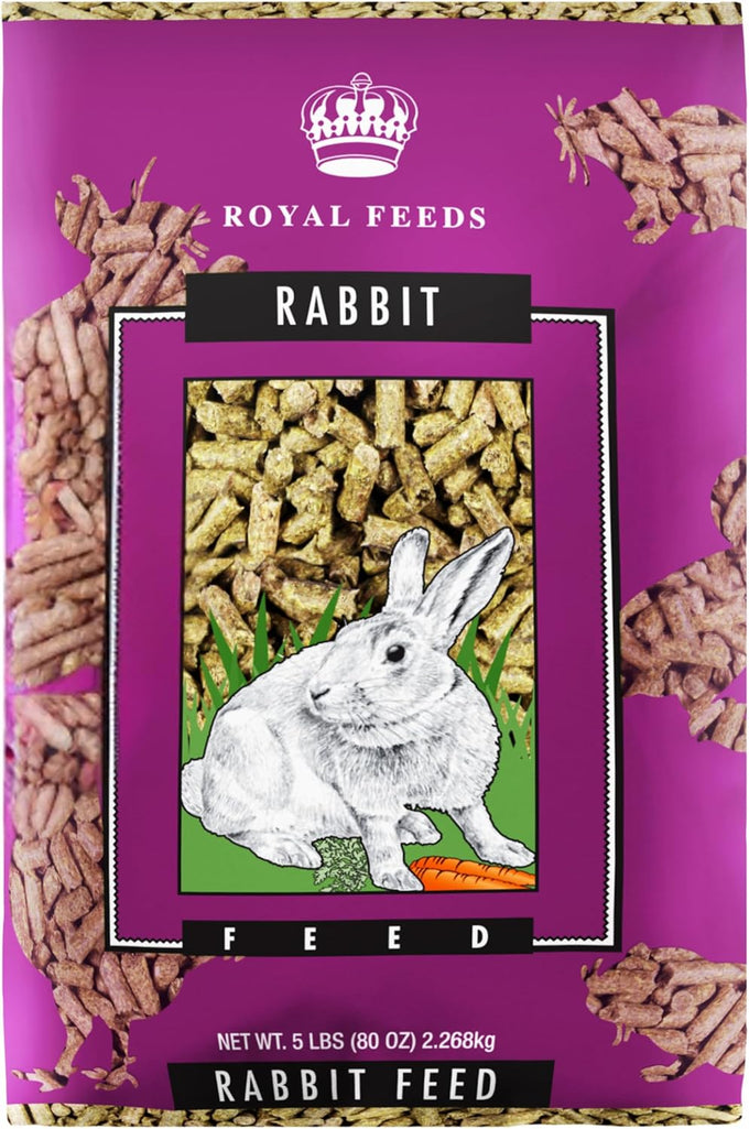 Leach Alfalfa Rabbit Pellets, 5 lbs, All Natural, Healthy Bones, Teeth, and Digestion, Essential Vitamins