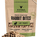 Vital Essentials freeze-dried rabbit cat treats, single protein, grain free, crunchy, 0.9 oz bag, premium quality