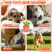 Carrot and Bunny Squeaky Dog Puzzle Toy Set, 4 Pack, Interactive Dog Toys for Small Medium Dogs, Training and Cleaning