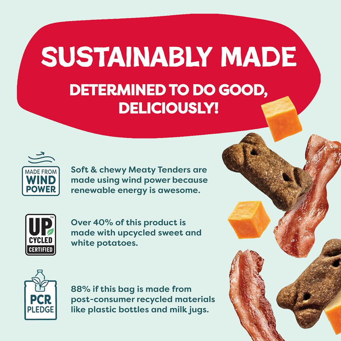 Shameless Pets Soft Dog Treats - Bacon Me Crazy Meaty Tenders, Grain Free, Healthy Treats for Small, Medium & Large Dogs, 8oz