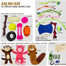jalousie small medium breed puppy squeaky plush toys multipack 24 pieces gift