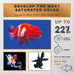 Goldfish Ultra Color 4.6 oz, Slow Sinking, All Natural, Color Enhancing Pellets, Sword Prawn Flavor