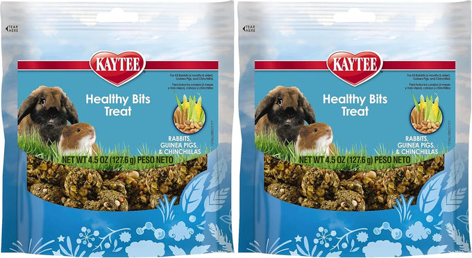Kaytee Healthy Bits Rabbit Guinea Pig Treat Bonding Playtime Training Aid 4.5 oz