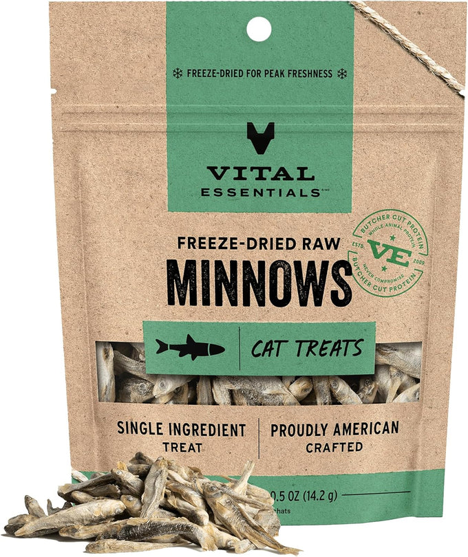 vital-essentials-freeze-dried-minnows-cat-treats-premium-quality-grain-free-healthy-treats-for-cats-0-5-oz-bag