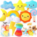 Kipritii Whimsical Squeaky Dog Toys for Small Dogs and Puppies - Plush Toys Pack with 9 Pcs Stuffed Puppy Chew Toys