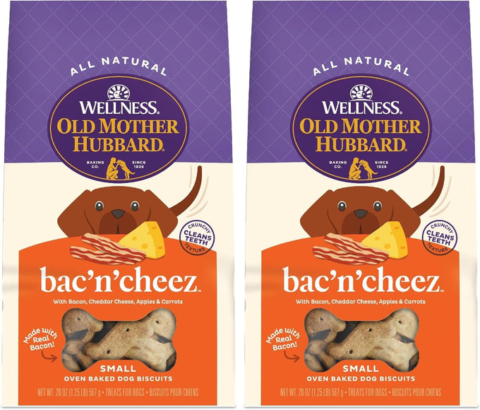 Old Mother Hubbard Wellness P-Nuttier Natural Training Mini Dog Biscuits, Peanut Butter Flavor, 20 Ounce Bag