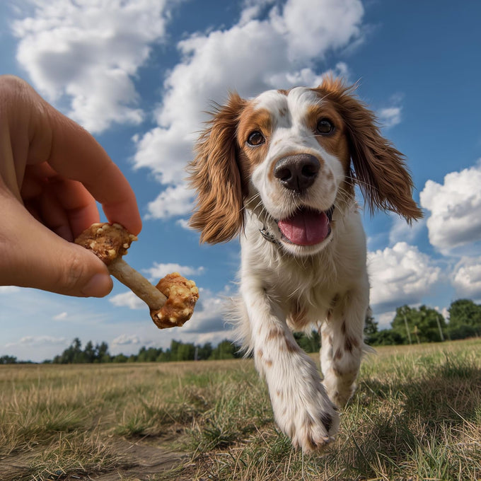 Pet 'n Shape Chik 'n Rice Dumbbells - 100% Natural Chicken Treats for Dogs, 1 Pound, Crunchy Bites