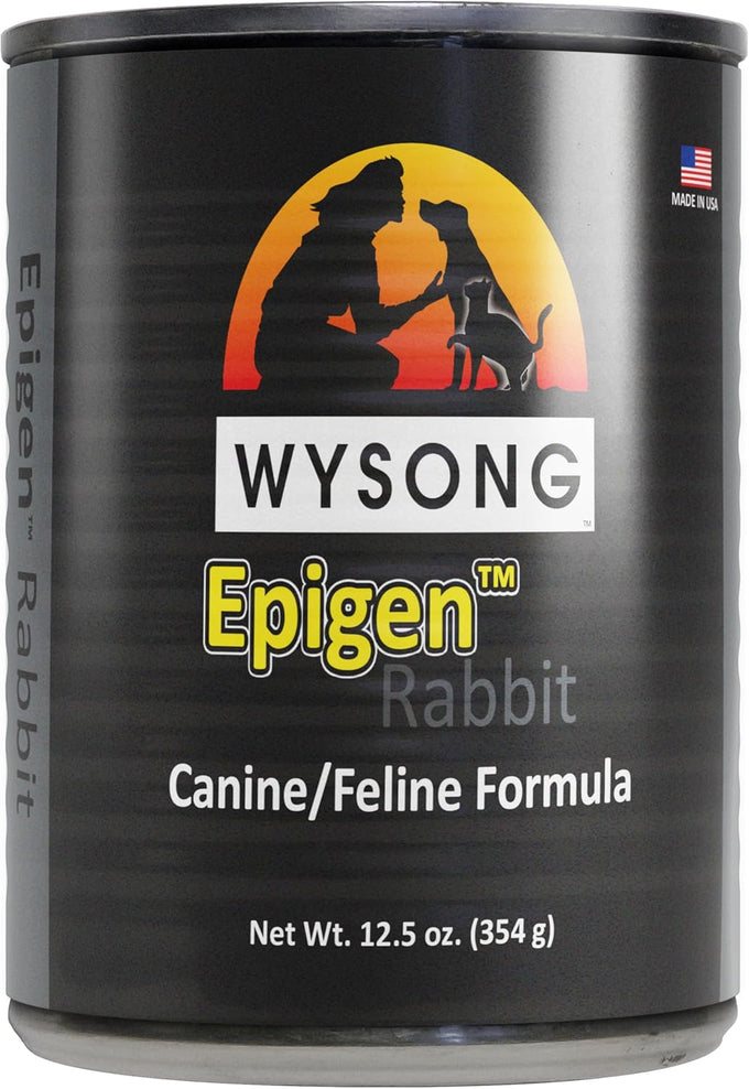 Wysong Epigen 95% Rabbit Meat canned pet food for dogs and cats