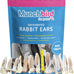 Munchbird Dehydrated Rabbit Ears 100g for Dogs, Natural Fiber, Rawhide Free, European Rabbit Association, France