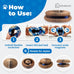 flexible cat scratcher bundle with built-in ball track - corrugated cardboard, magnetic design, foldable space saving for indoor cats