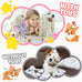 XIUGOAL pink puppy toys 9 pack for small dogs teething enrichment squeaky plush toys rope toys