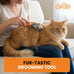 Gopets 2-in-1 dematting comb for dogs and cats, double-sided dog brush for shedding and deshedding