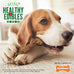 Nylabone Healthy Edibles, Natural Bison Flavor Dog Chews, Long Lasting Bones for Dogs, Medium (2 Count)
