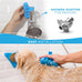 Aquapaw dog bath brush pro & shower attachment - large silicone rubber - 8ft hose attachment & shower wand for pet bathing