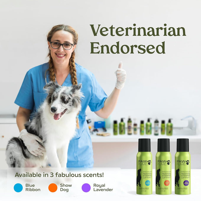 pawfume dog perfume spray long lasting scent for grooming show dog 1-pack hypoallergenic alcohol-free detangling formula moisturizing pet cologne spray