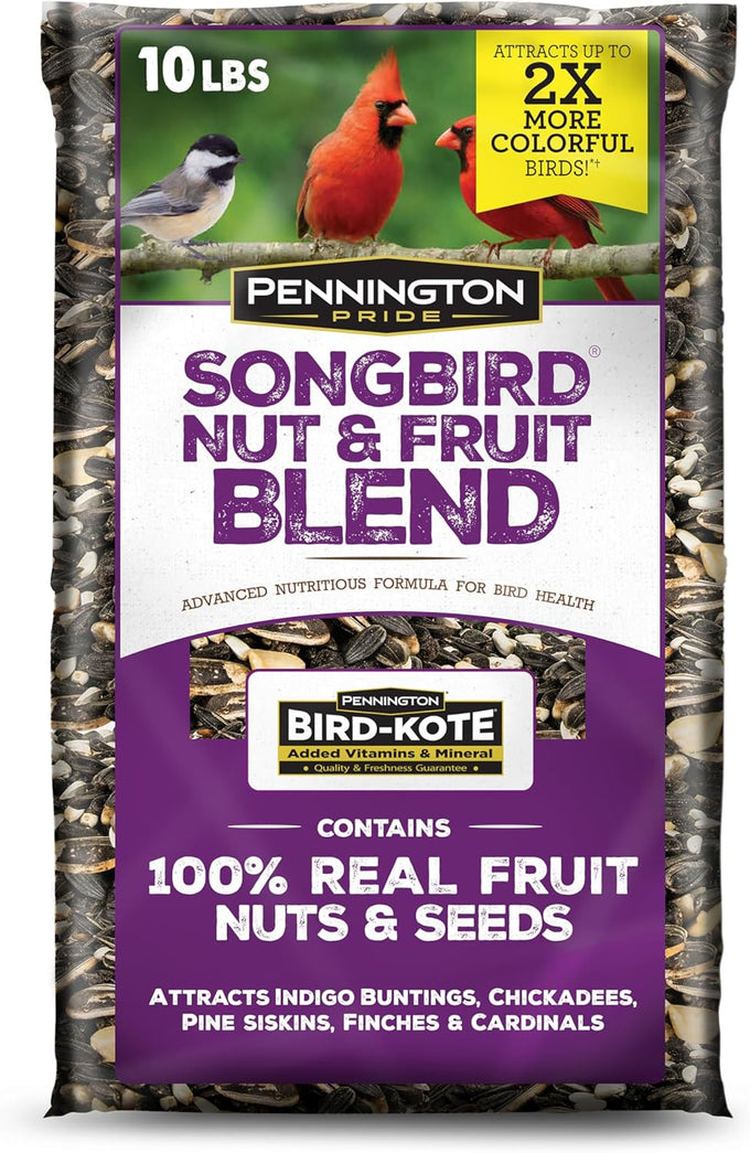 Pennington Pride songbird wild bird seed 10-lb bag advanced nutrition formula bird food