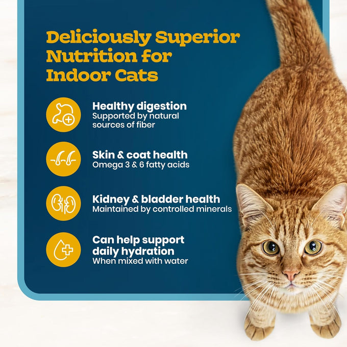 Blue Buffalo Tastefuls Irresistible Gravy Experience adult cat food, 15 lbs, with real chicken, brown rice, for digestion & coat health