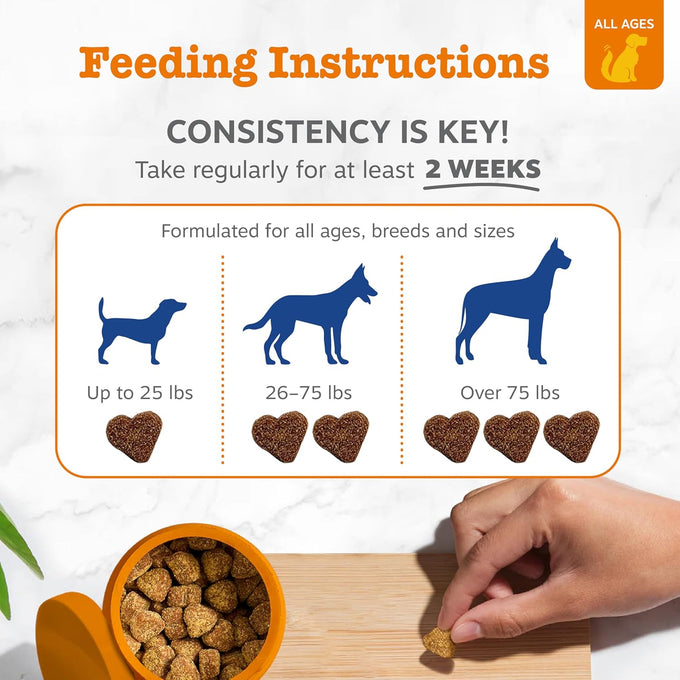 Zesty Paws Senior and Puppy Multivitamin for Dogs, 90ct, Chicken, Omega 3 Fish Oil, Hip, Joint, Skin, Coat Support