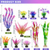 Ameliade Large Artificial Plastic Aquarium Plants Decorations for Goldfish Betta Tank Accessories