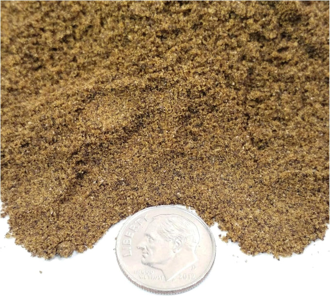 55% protein vitamin-rich micro floating/slow sinking food for tropical aquarium fish, cichlids, koi, and pond fish - 12oz jar