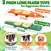 xiugoal 2-pack dog toys for aggressive chewers, small to medium breed, no stuffing, squeaky chew toy