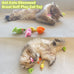 meohui 12pcs rattle cat mouse toys with faux fur, 2.36" mice body size, prefilled catnip for indoor cats play