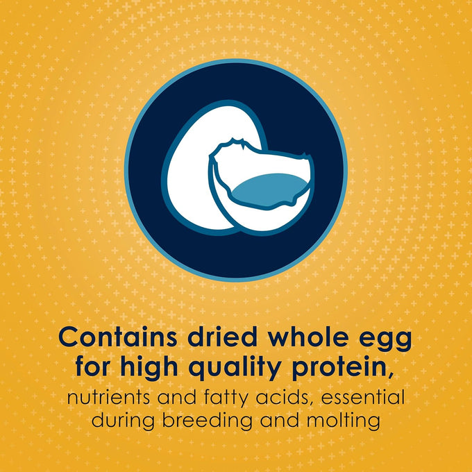 Kaytee Forti-Diet Pro Health Egg-Cite Nourish+Protect Parakeet Food Supports Breeding and Molting with Nutritional Science Backed