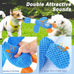 Vitscan upgraded goose indestructible dog toys for aggressive chewers, small to large breeds, crinkle squeaky plush toys