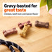 Amazon Basics Crunchy Dog Biscuits Gravy Basted Flavor 5 lb. Box for All Sizes